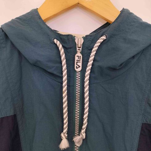 フィラ FILA 90s ナイロン 裏地メッシュ ハーフジップ アノラックパーカー メンズ JPN:L